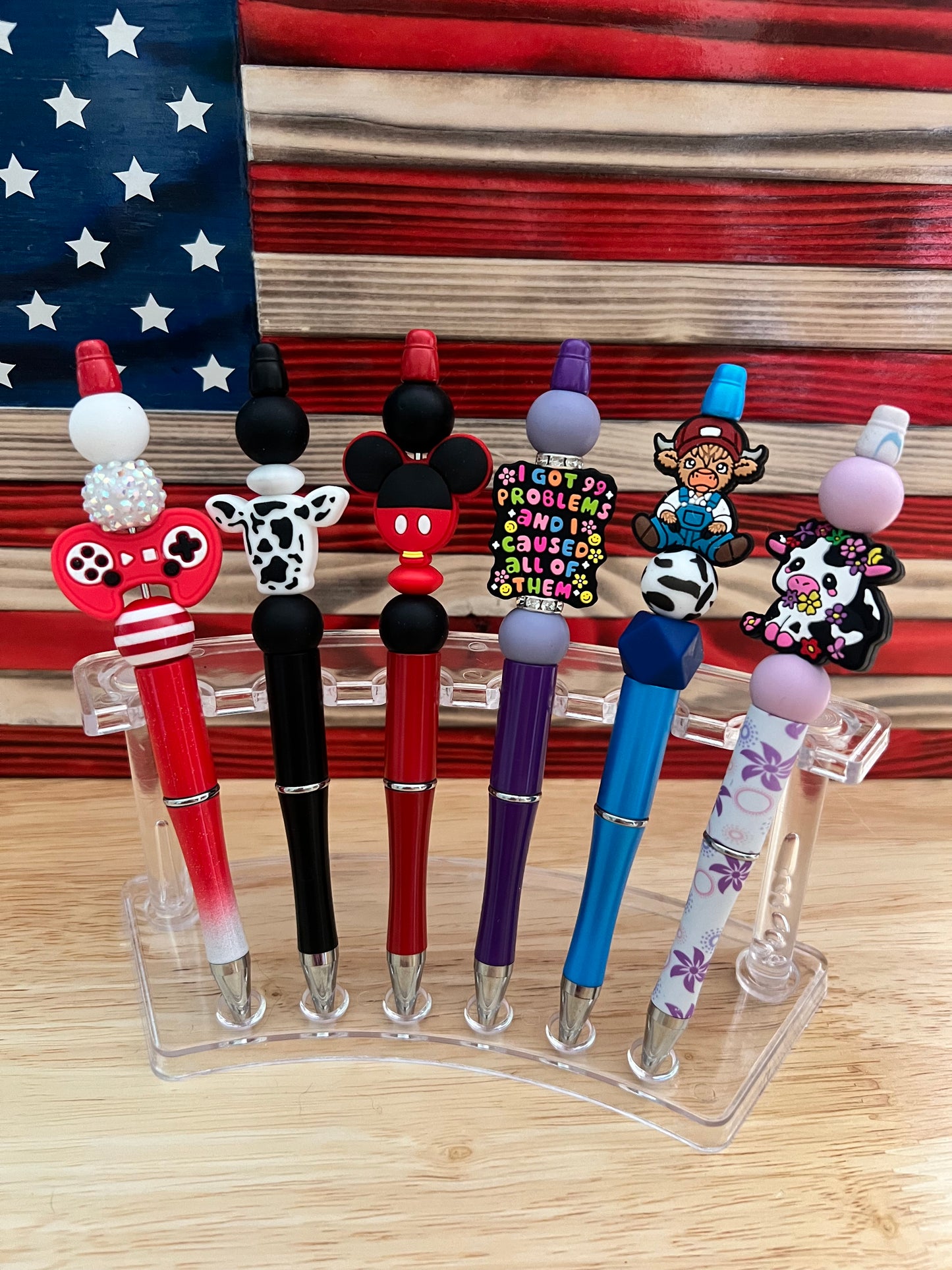 Beaded pen